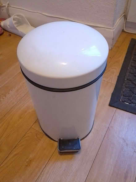 Photo of free White Bathroom Pedal Bin (Roseacre ME15) #1