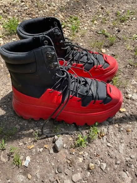 Photo of free Menâs / boys goth boots size 9 (Middlewich) #1