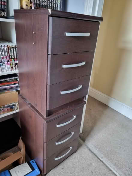 Photo of free Two matching 3-drawer bedside tables / nightstands (Portsmouth PO2) #2