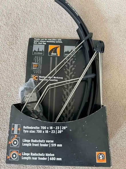 Photo of free Road Bike RaceBlade Mudguards (New Hutton LA8) #2