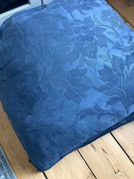 Photo of free 3 large feather cushions, dark blue covers (Silverdale LA5) #2