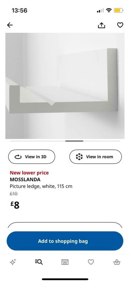 Photo of free 2 white wooden shelves (N4) #2