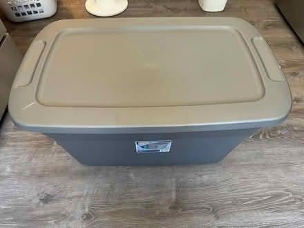 Photo of free 30 gal Sterilite bin (East Arlington) #1
