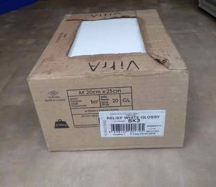 Photo of free Vitra white glossy tiles (Upper Bangor LL57) #2
