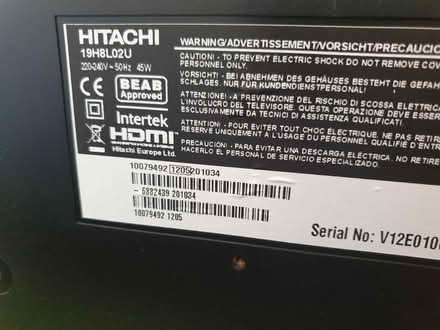 Photo of free Hitachi 19 inch tv (BN3 hove) #2