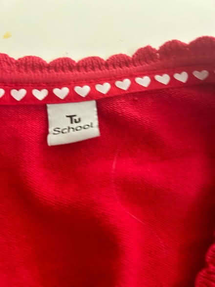 Photo of free 2 red school cardigans age 4 (Withington M20) #3