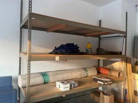 Photo of free Large industrial shelves (Coffey Park) #1