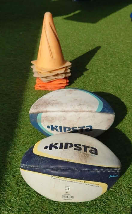Photo of free Rugby Balls and Orange Cones (Bruntsfield EH10) #1