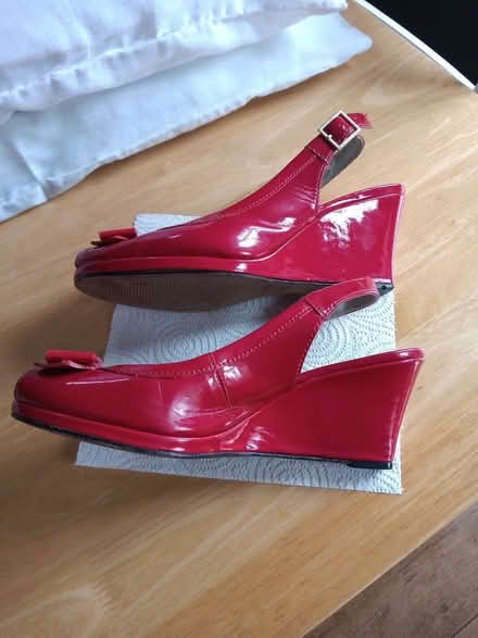 Photo of free Red Clarks shoes size 6 (will fit size 5) (Blakenall WS3) #2