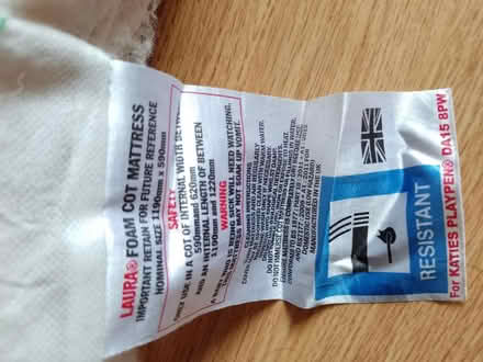 Photo of free Mattress 120 x 59 cm (Southall, UB2) #2