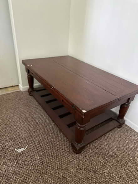 Photo of free Expandable wood coffee / game table (Fox Lake) #1