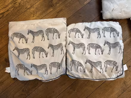 Photo of free Zebra Print Cushions (Shire Oak, WS8) #1