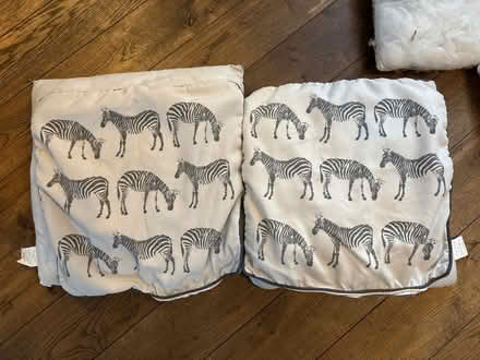 Photo of free Zebra Print Cushions (Shire Oak, WS8) #1