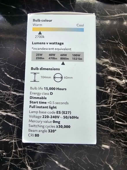 Photo of free 2 LED Bulbs (Ruislip, HA4) #2