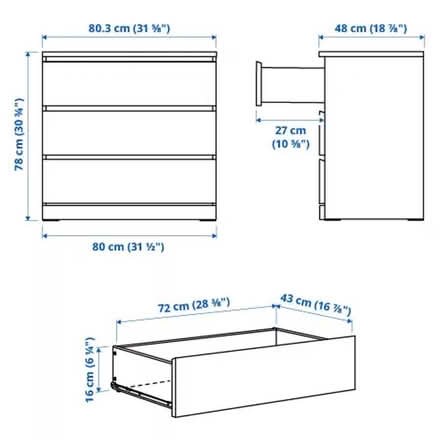 Photo of free 2 Drawers - no scratches (Hutton CA11) #3