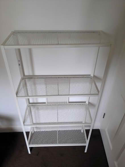 Photo of free IKEA small white metal shelf (Isle of Dogs E14) #1