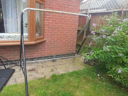 Photo of free metal swing bench/plant frame (Whitton LD7) #1