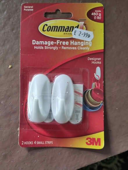 Photo of free Stick-on coat hooks (Potton SG19) #1
