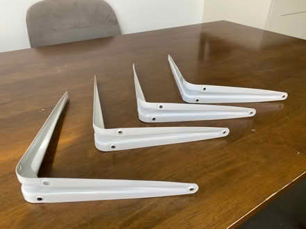 Photo of free 4 white metal brackets (Aldrington BN3) #1