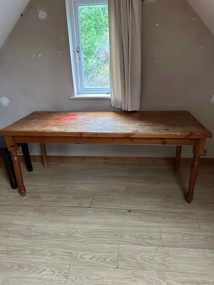 Photo of free Large pine table (BA2) #2