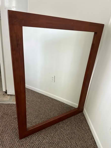 Photo of free Wood frame mirror (Fox Lake) #1