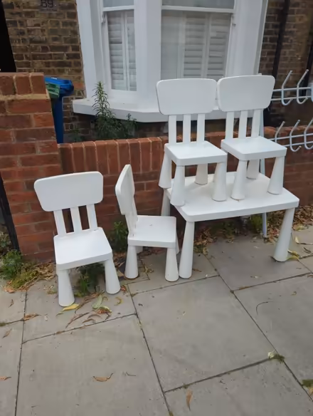 Photo of free Ikea kids table and chairs (Southwark) #1