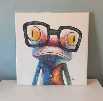 Photo of free Canvas Frog Painting (Stockwell SW9) #1