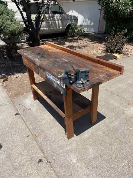 Photo of free Workbench with vice (Sunnyvale) #1