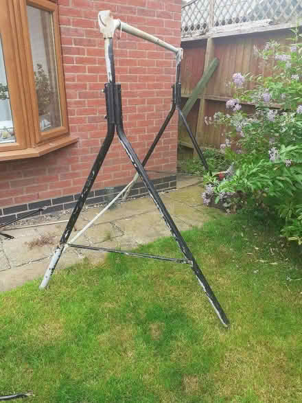 Photo of free metal swing bench/plant frame (Whitton LD7) #3