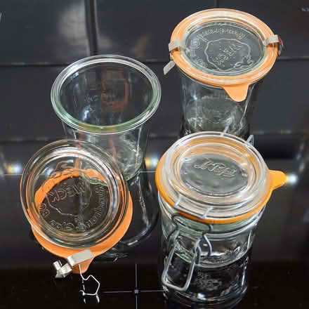 Photo of free Three small glass Kilner-style jars (Dean EH4) #1