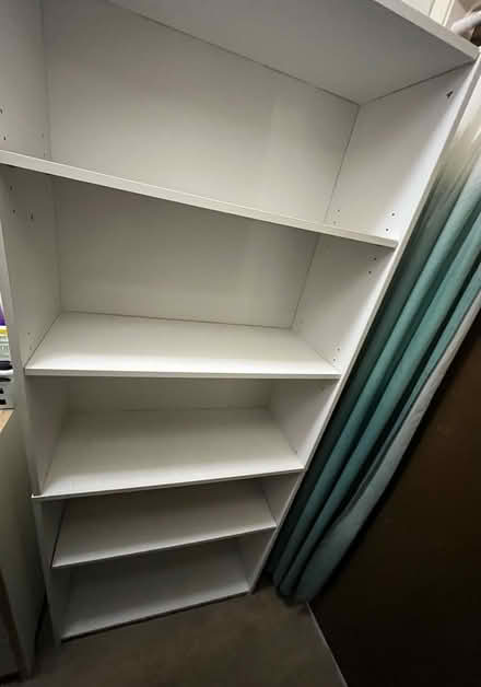 Photo of free Tall White Bookshelf (Sunnyvale/ Crescent) #1
