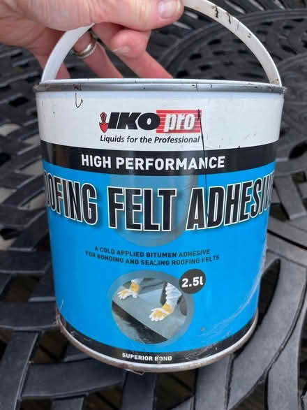 Photo of free Roofing felt adhesive (Hayes BR4) #1