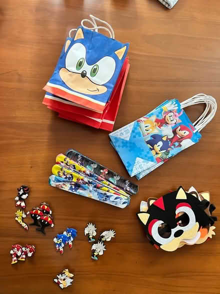 Photo of free Kids Party Bag Stuff - Sonic Theme (Hillcrest) #1