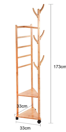 Photo of free 2 Bamboo Coat Rack Stands w/wheels (Bramcote NG9) #1