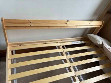 Photo of free Wooden bed frame (Walton-on-Thames KT12) #1