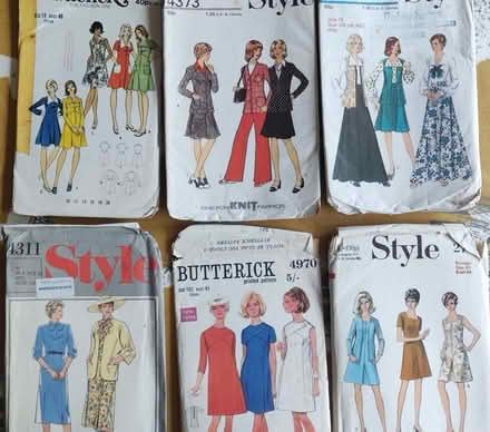 Photo of free 1970s dress .making patterns. Mostly size 18, 18 1/2, and s2 (Cofton Hackett B45) #1