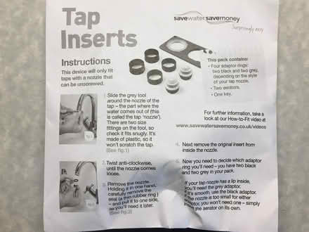 Photo of free Save Water Save Money Tap Fittings (Cookhill B49) #1