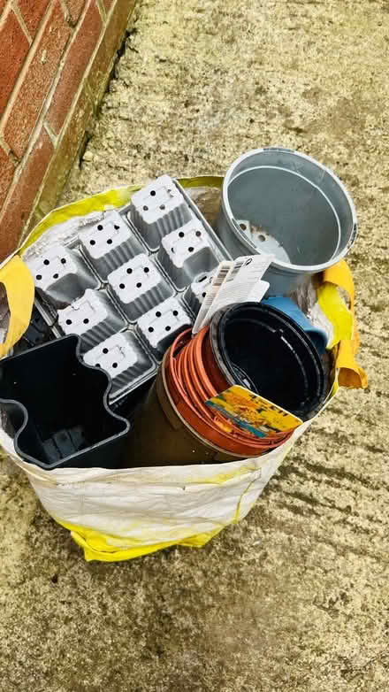 Photo of free Bag full of plant pots (Lostock Hall PR5) #1