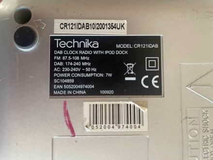 Photo of free FAULTY - DAB radio docking station (Brooklands Meadows Park MK10) #2