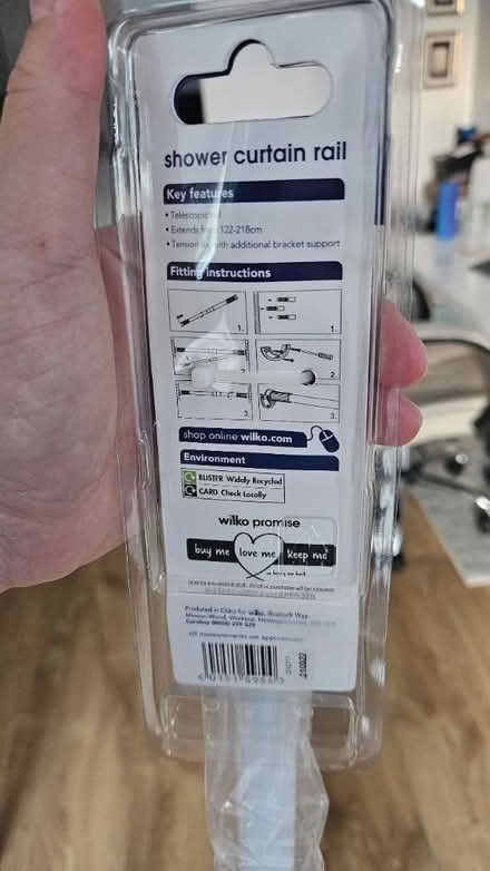 Photo of free Shower curtain rail (Gallions Reach) #2