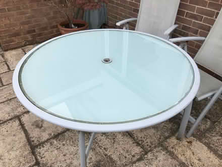 Photo of free Garden table and parasol (Waterlooville) #1