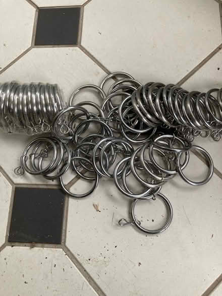 Photo of free 60 steel curtain rings (GL6 Minchinhampton) #1