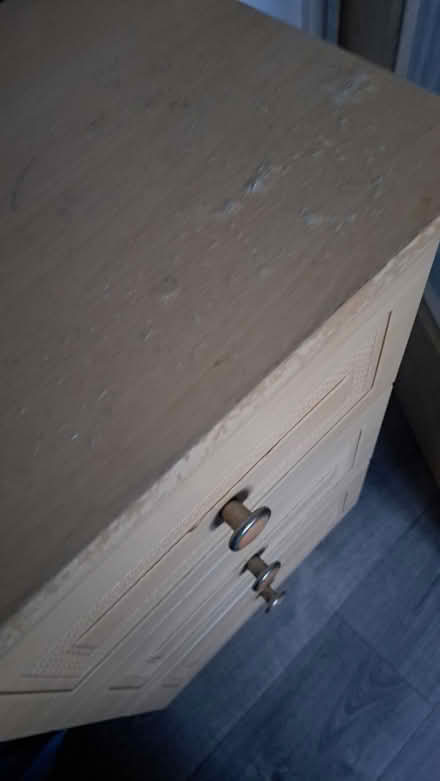 Photo of free Chest of drawers and bedside drawer set (Abbeydale GL4) #2