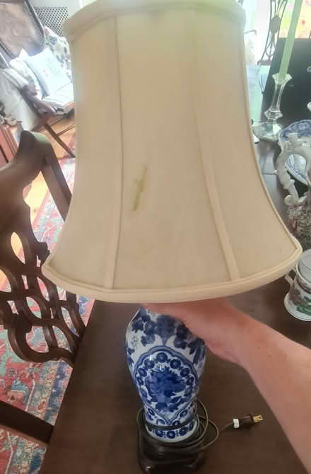 Photo of free Blue and White China Lamp - US Plug (Kilburn Park NW6) #1
