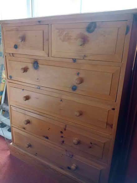 Photo of free Pine chest of drawers (Nether Edge S7) #1