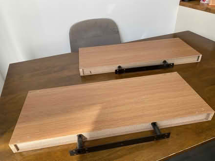 Photo of free Oak effect floating shelves (Aldrington BN3) #1