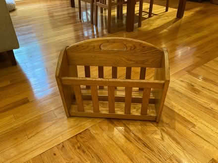 Photo of free Oak magazine holder (Upper West Side) #1