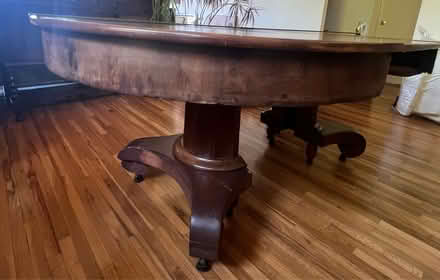 Photo of free Dining room table with two leaves (Old Town Orange) #2