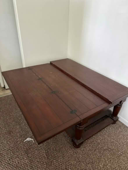 Photo of free Expandable wood coffee / game table (Fox Lake) #2