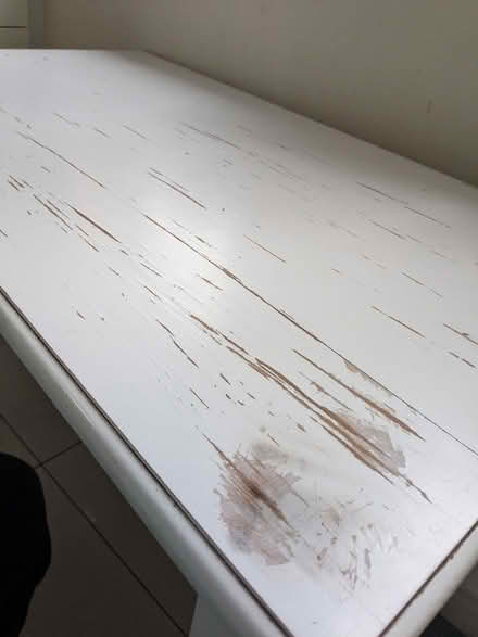 Photo of free White wooden kitchen or side table (Chesham HP5) #3